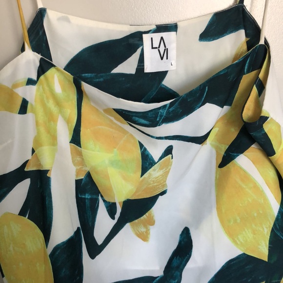 LAVI Adjustable Strap Tank - Yellow and Green - Picture 2 of 9